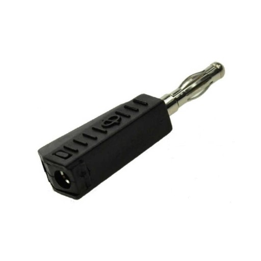 Banánová zátka 4mm spájkovaná 19A 60V čierna 1.107.BK - 11374