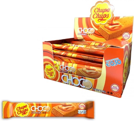 Chupa Chups Choco Snack Karamel