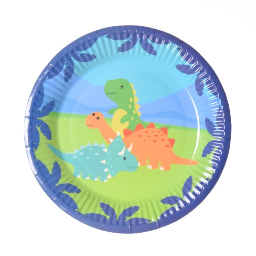 Dinosaury papierové taniere 18 cm 6 ks