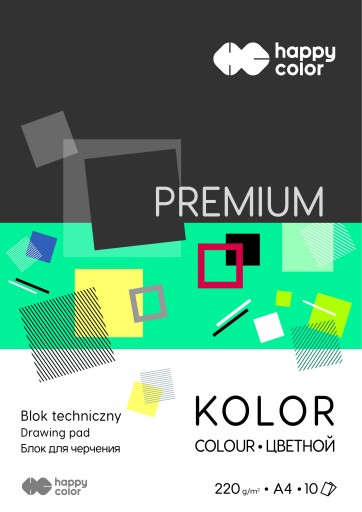 Technický blok A4/10, Premium Happy Color 22