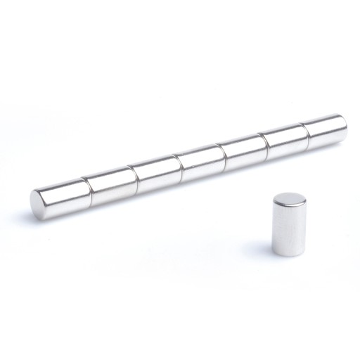 Neodymový cylindrický magnet MW 6x10 N38, sada 10 kusov
