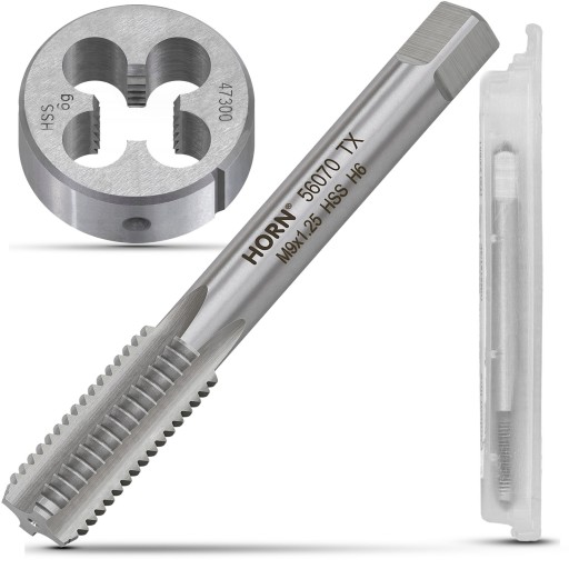 RUČNÁ ZÁVITOVAČKA M9 DIN-352/1P+ ZÁSTRČNÍK M9x1,25