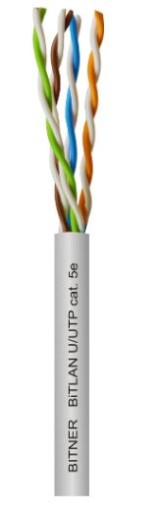 UTP 5e krútená dvojlinka Internetový kábel Bitner RJ45 Int.