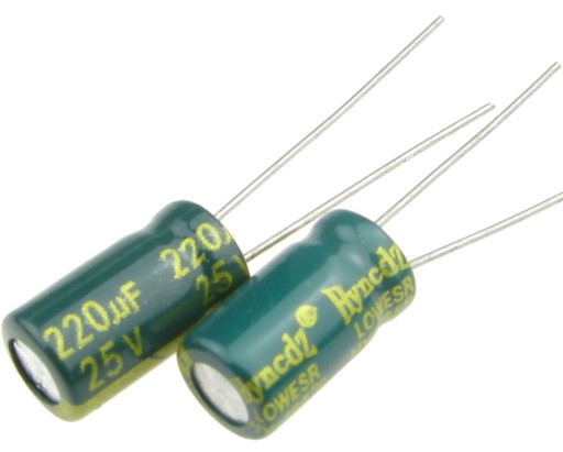 Elektrolytický kondenzátor 220uF/25V LOW ESR (4 ks) /0817-4