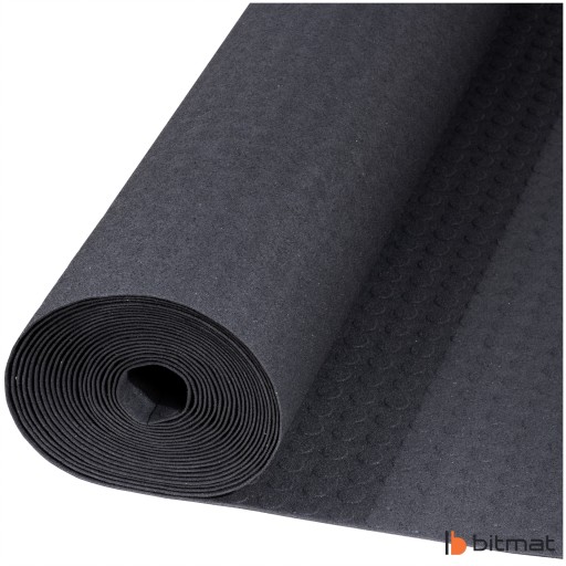 Protišmyková guma na schody 10cm x 120cm gumená podložka na terasu bodkovaná