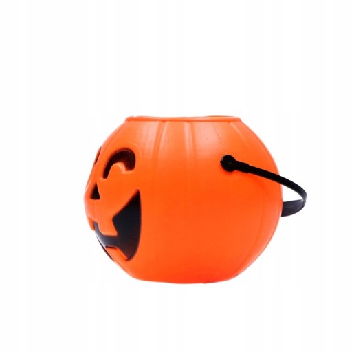 Halloween tekvicové vedierko 11 cm - 1 ks.