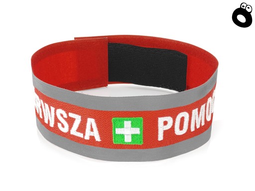 PRVÁ POMOC - reflexná páska s výšivkou