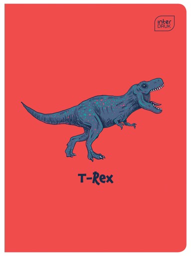 Zápisník A5/32 Mriežka 70g UV Dinosaurs Interprint