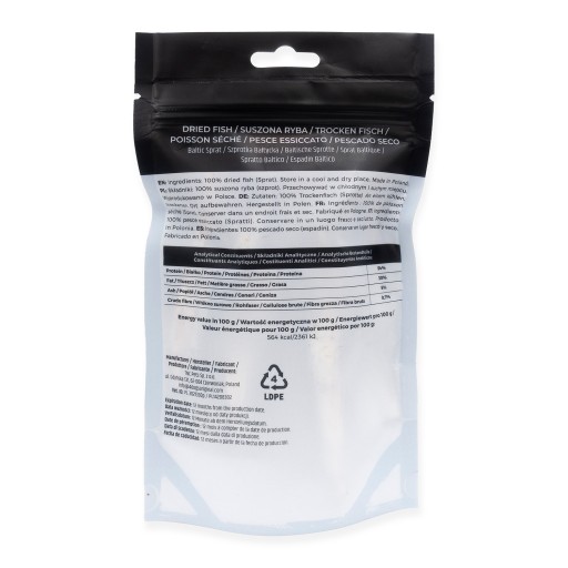 4DOGS Sušené baltské šproty Rybia pochúťka pre psov 85g Natural