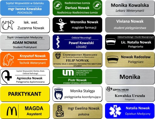 Identifikátor osobného mena - Magnetická spona - Laserové gravírovanie