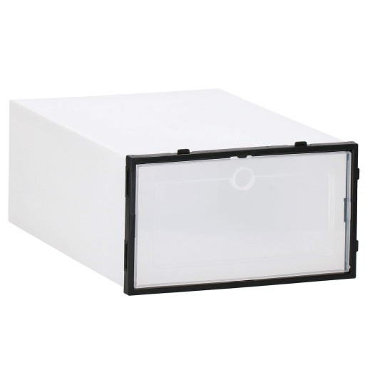 ORGANIZÁTOR NA OBUV KRABICA DO ŠATNÍKA S KLAPOU NÁDOBA NA OBUV 33,5x23,5x13,5cm