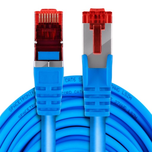 RJ45 CAT 6 S/FTP kábel AWG27 LSZH modrý 2m