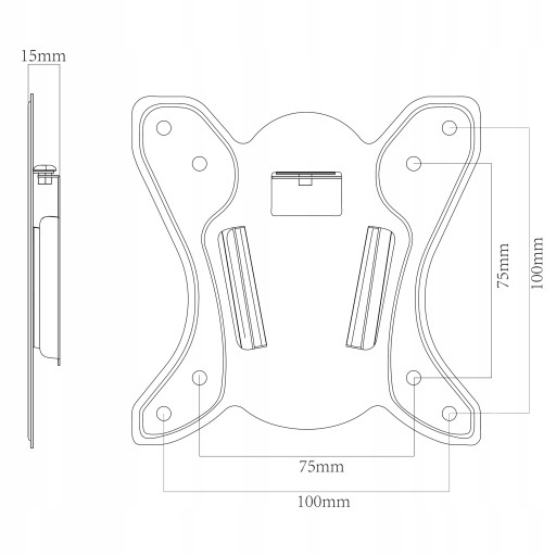 Plochý TV držiak pre 10'-27' TV monitor