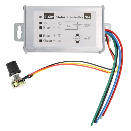 PWM REGULÁTOR OTÁČOK MOTORA DC 9V -60V 20A