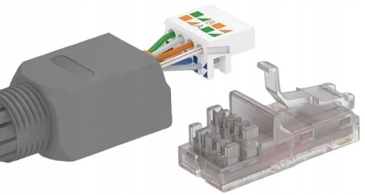 ZÁSTRČKA, RJ45 UTP ZÁSTRČKA, CAT.5E, BEZ NÁSTROJA, SKRUTOVANÁ