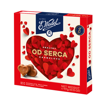 1x117g WEDEL Pralinky zo srdca čokolády