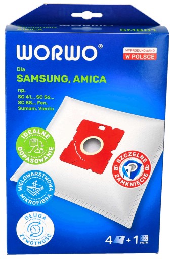 Vrecká do vysávača Samsung EASY 1800W 1600W 4 ks