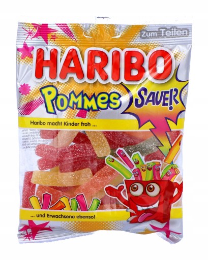 HARIBO Fruit Jelly Sour Fries 175g z Nemecka