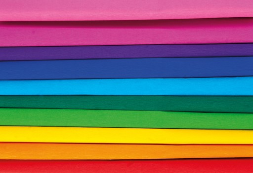 Happy Color súprava pokrčeného hodvábneho papiera Rainbow 10 farieb 50x200cm