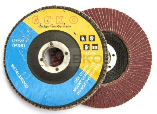 Lamelový kotúčový brúsny kotúč 125mm P36