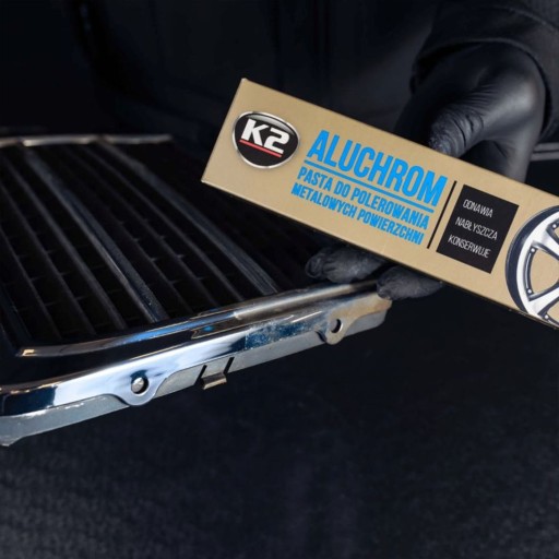 Leštiaca pasta 120g K2 ALUCHROM ČISTÍ A LEŠTÍ CHROMHLINÍK