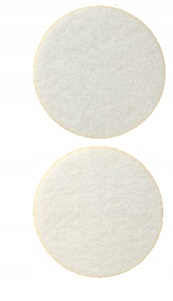Plstené podložky NA NÁBYTOK, biely kruh x 2, 50mm