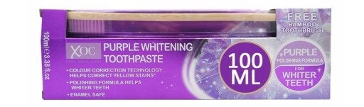 XOC XPEL Oral Care bieliaca zubná pasta 100ml + bambusová zubná kefka