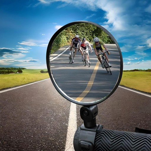 ZRKADLO NA BICYKEL PRE BICYKEL RIADIDLÁ BICYKEL KONVECNÉ okrúhle SPÄŤ