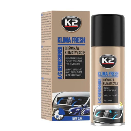 K2 KLIMA FRESH NEW CAR 150ml Sprej pre osviežujúcu klimatizáciu