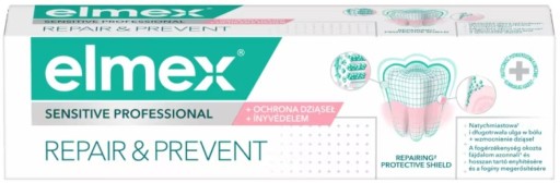 ELMEX ZUBNÁ PASTA REPAIR & PREVENT, OCHRANA A POSILŇOVANIE ďasien 75 ml