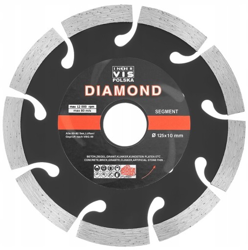 DIAMANTOVÝ DISK SEGMENT BETONOVÁ KOCKA NA REZANIE 125x22 mm