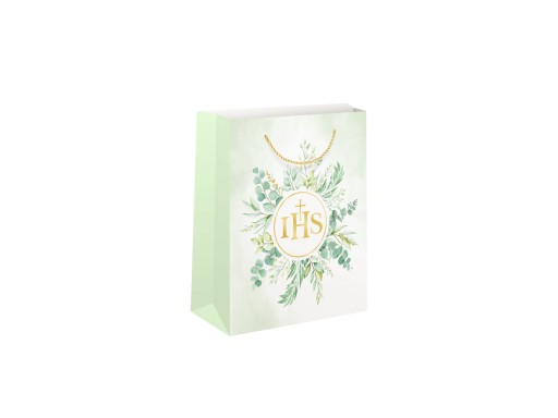 IHS darčeková taška na sväté prijímanie 15x10x20 cm