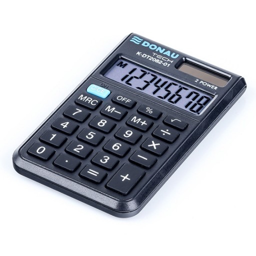 DONAU TECH K-DT2082-01 KALKULAČKA 8-CIFERNÁ ČIERNA