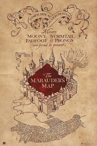 Harry Potter Marauder's Map - plagát 61x91,5 cm