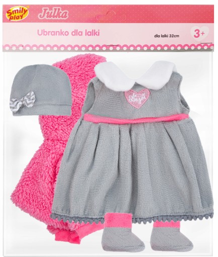 Značkové oblečenie SMILY PLAY, svetrík, šaty, doplnok pre bábiku 32 cm