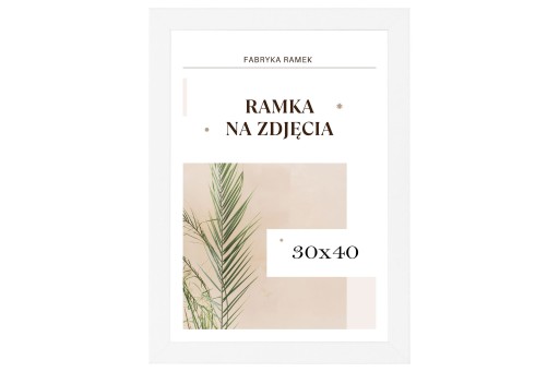 Rám 30x40 biely, rám na diplomovú fotku