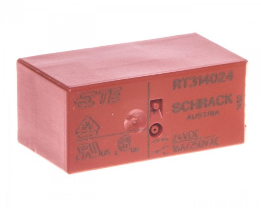 Priemyselné relé 1P 3A 24V DC LZX:RT314024
