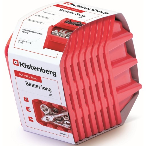 Dielenský kontajner 8 ks RED Kistenberg Binner