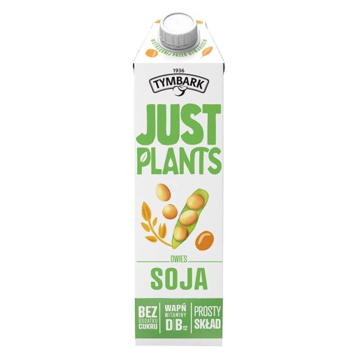 TYMBARK Just Plants Plant Drink Oat Soya 1l