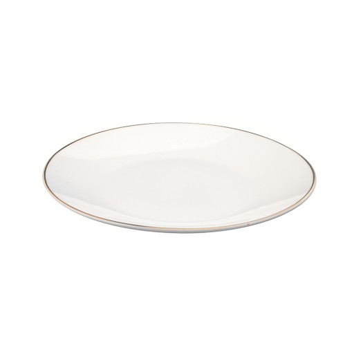 BELLA GOLD LINE DEZERTNÝ TANIER 20CM KRÉMOVÝ PORCELÁN