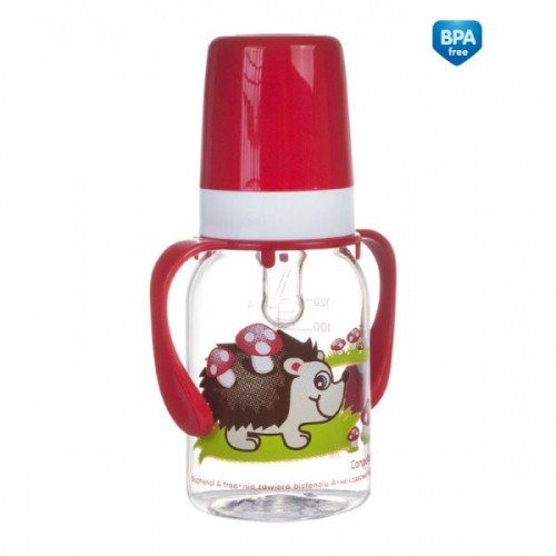 Detská fľaša na kŕmenie kontinentov s rúčkami 120 ml Canpol 11/824