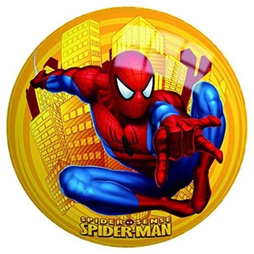 SPIDERMAN GUMOVÁ LOPTA farebná 23cm SIMBA stredná LOPTIČKA pre deti