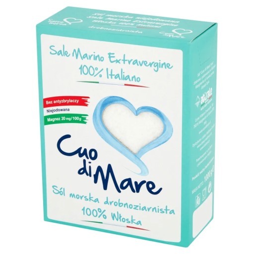 CUOR DI MARE Jemná nejodovaná morská soľ 1 kg
