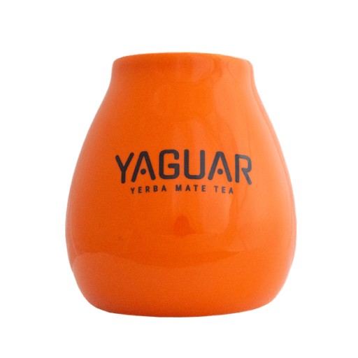 Keramická tekvica pomarančová s logom Yaguar 350 ml