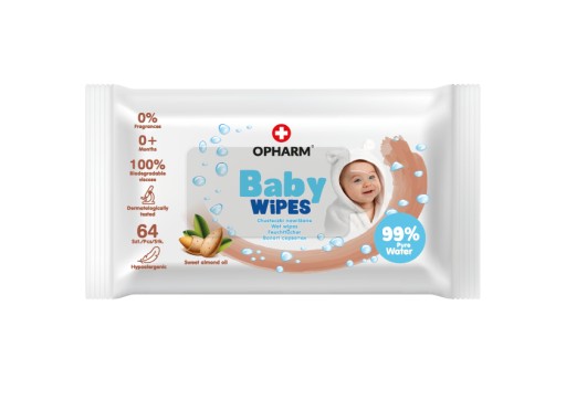 Sweet Almond vlhčené obrúsky 64 ks