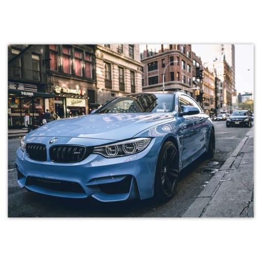 A5 BMW LEVEL nálepky Modré