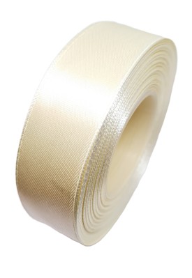 saténová stuha 25 mm 32 m ECRU