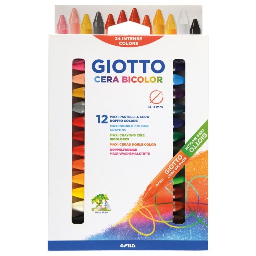 GIOTTO DVOJSTRANNÉ VOSKOVÉ ceruzky 24 FARIEB 291300