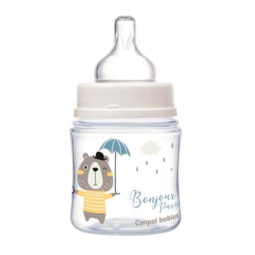 Canpol široká antikoliková fľaša 120 ml BONJOUR
