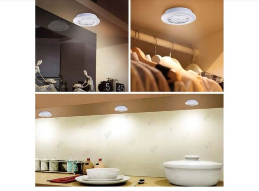 16x LED BATERIOVÁ SAMOLEPIACA DOTYKOVÁ LAMPA